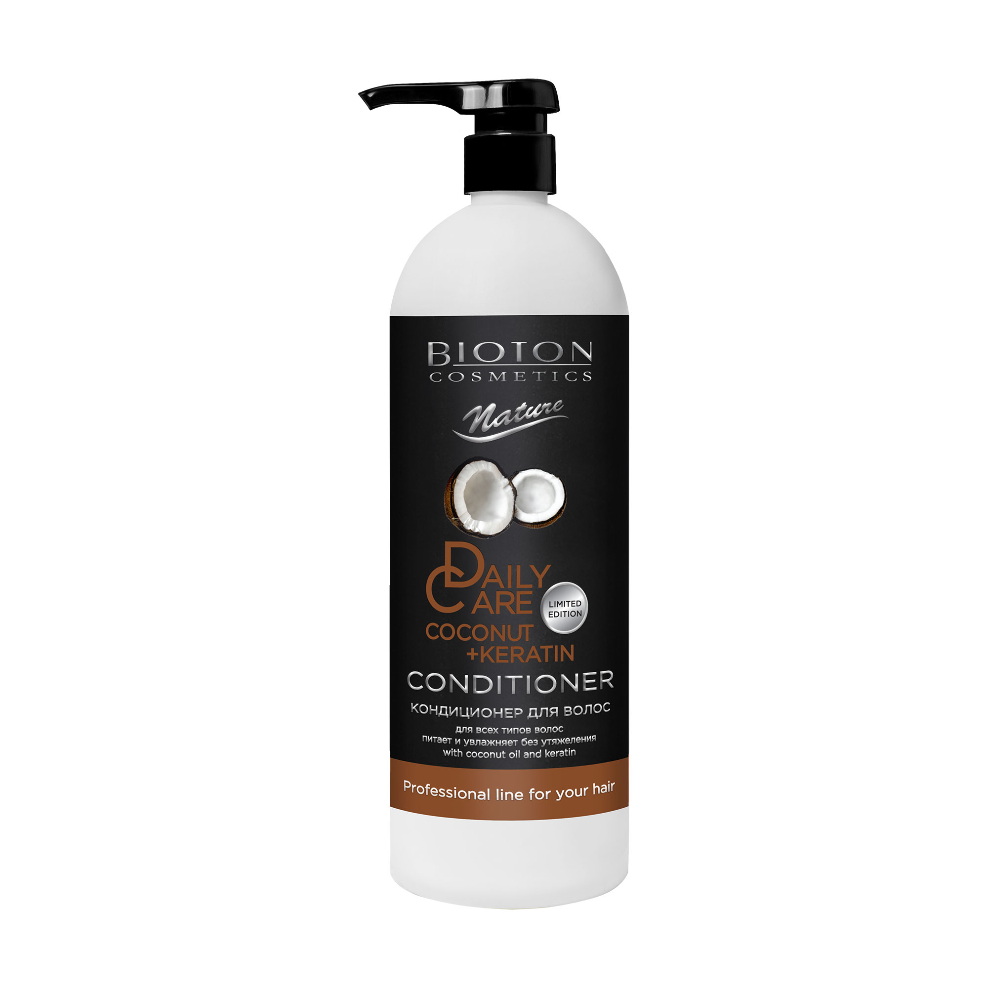 

Уцінка! Кондиціонер Bioton Cosmetics Nature Professional Daily Care Conditioner для всіх типів волосся, кокос та кератин, 1 л