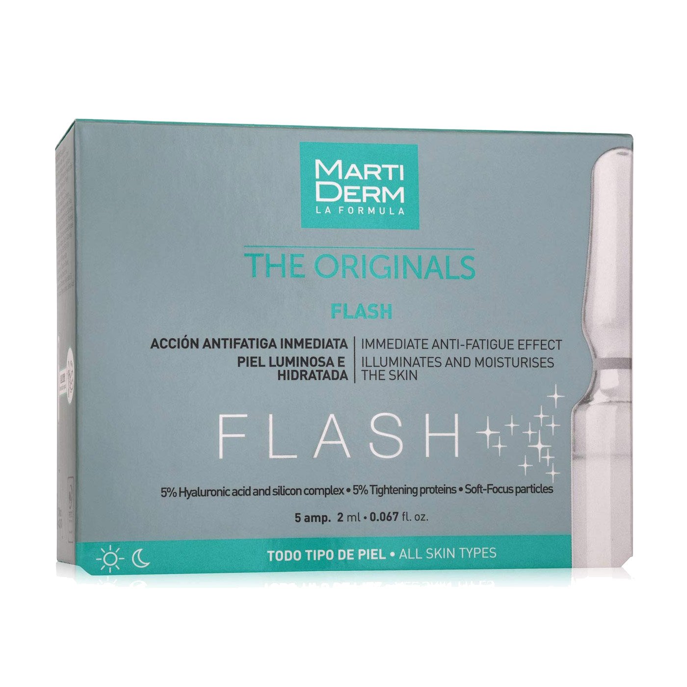 

Уцінка! Ампули для шкіри обличчя MartiDerm The Originals Flash, 5*2 мл