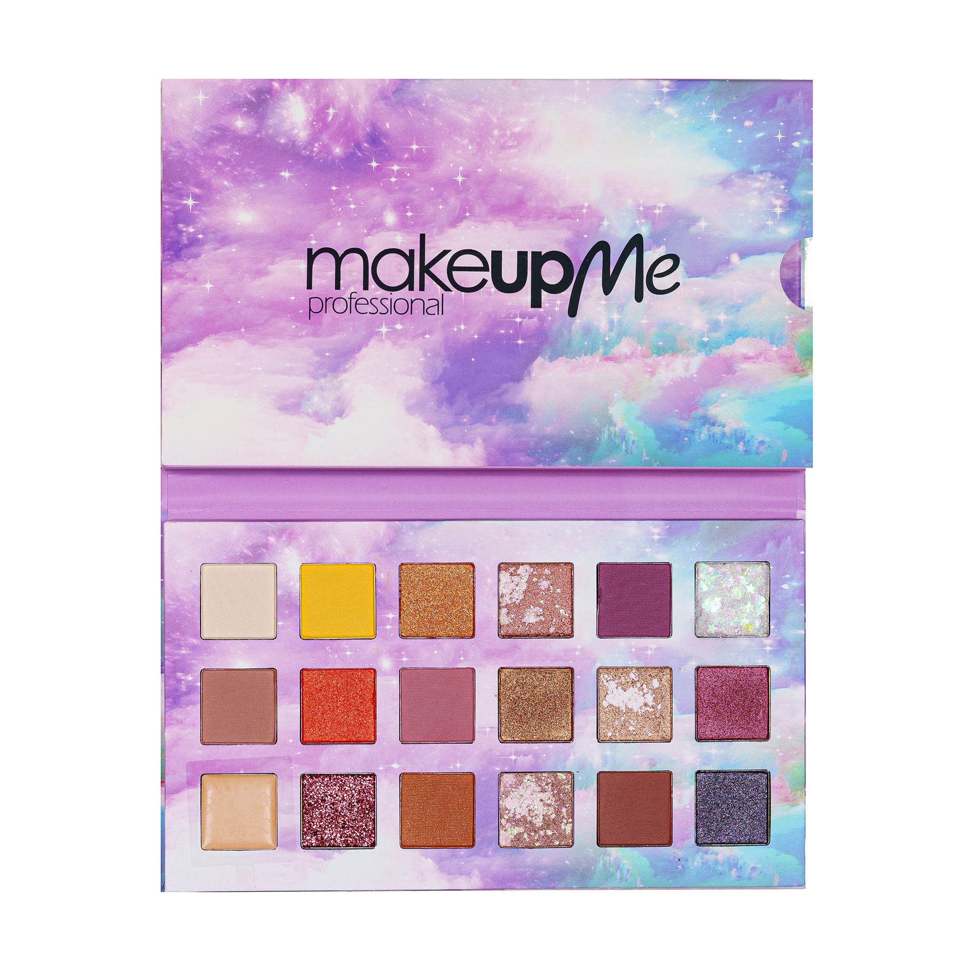 

Палетка тіней Make Up Me Professional 18 відтінків, P18, 95 г