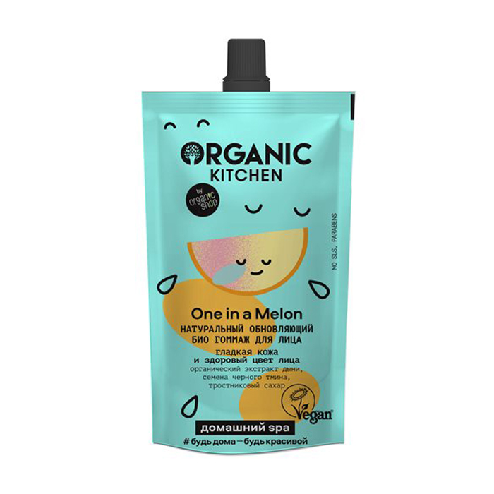 

Натуральний відновлювальний гомаж для обличчя Organic Kitchen One In A Melon Домашній SPA, 100 мл