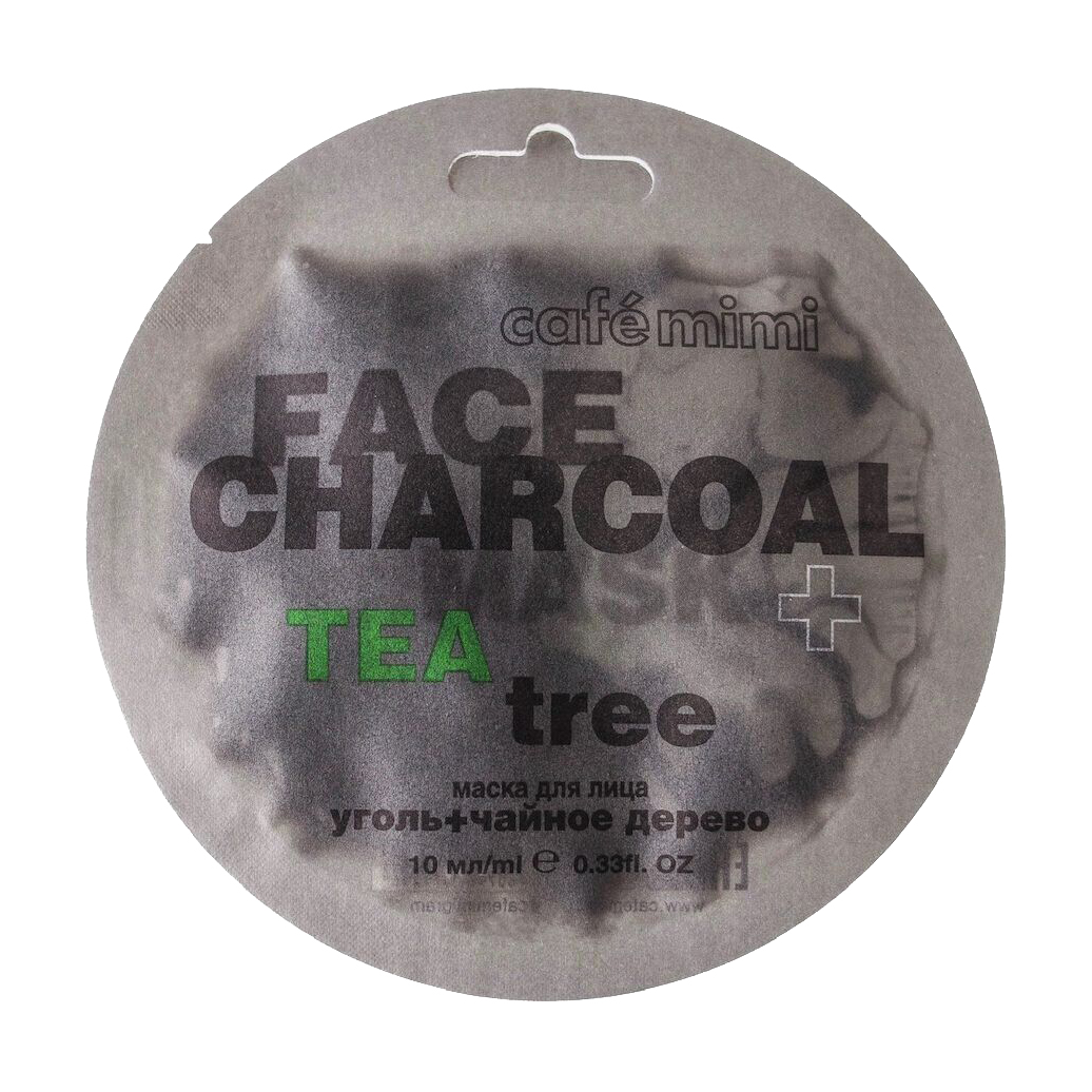 

Маска для обличчя Cafe Mimi Charkoal & Tea Tree Face Mask Бамбукове вугілля та Чайне дерево, 10 мл