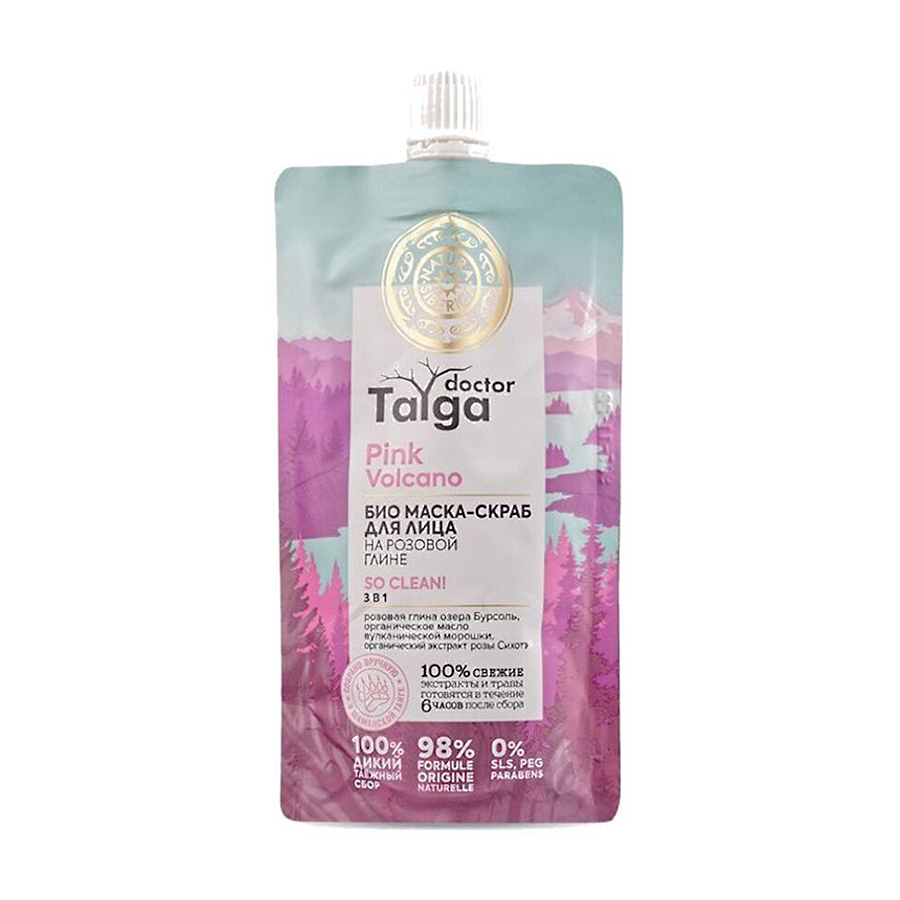 

Маска-скраб для обличчя 3 в 1 Natura Siberica Doctor Face Mask дойпак, 100 мл