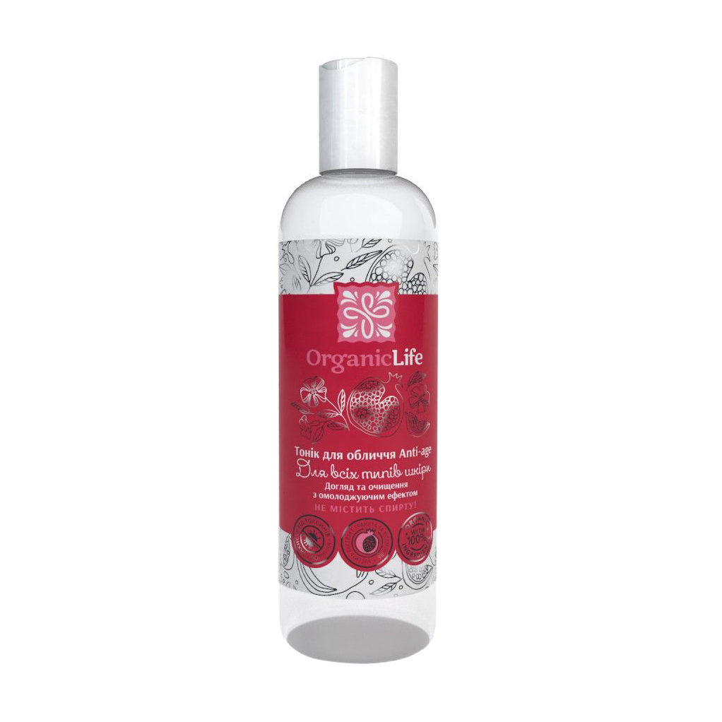 

Тонік для обличчя Organic Life Anti-age, 30 мл