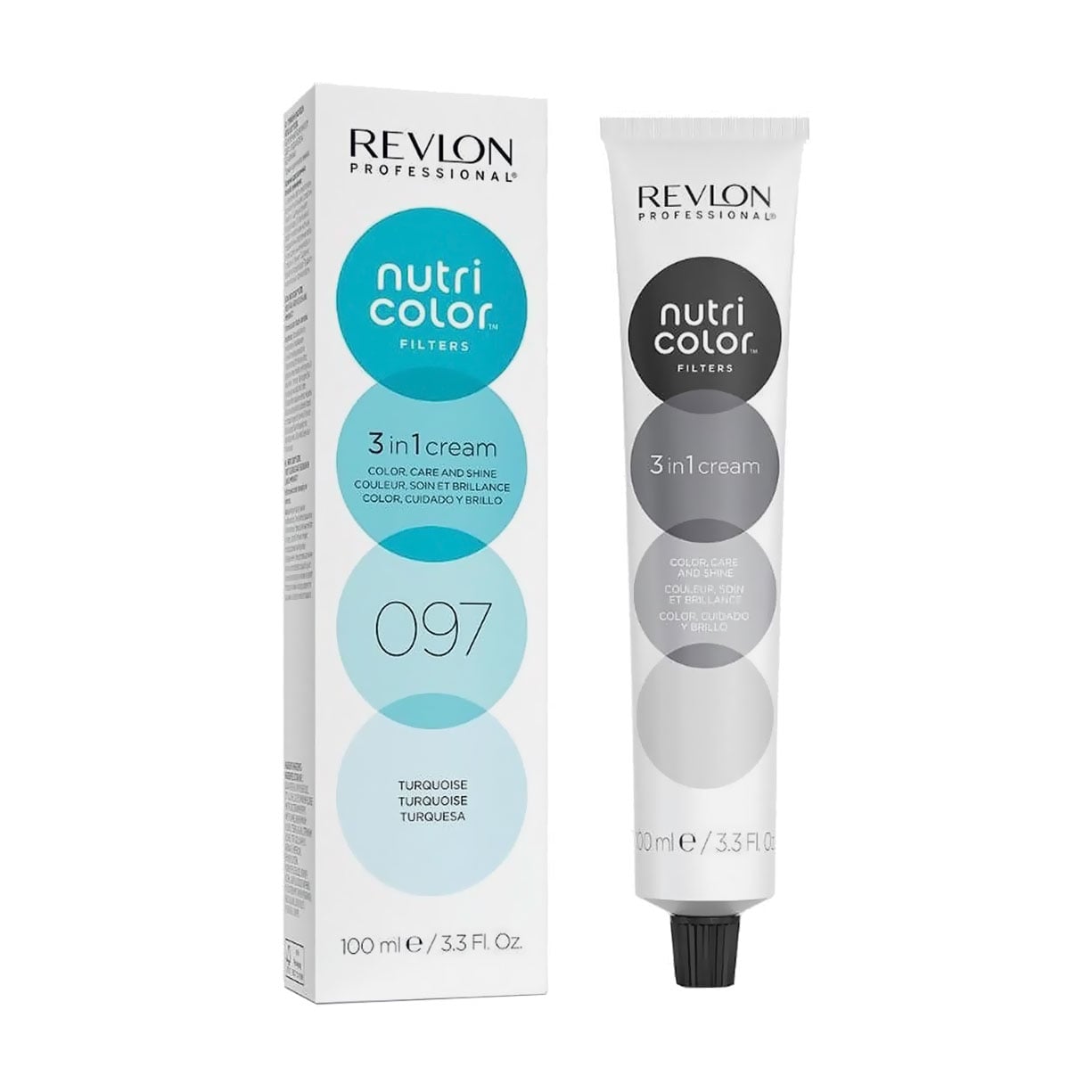 Тонувальна маска для волосся Revlon Professional Nutri Color Filters Fashion 097 Turquoise, 100 мл