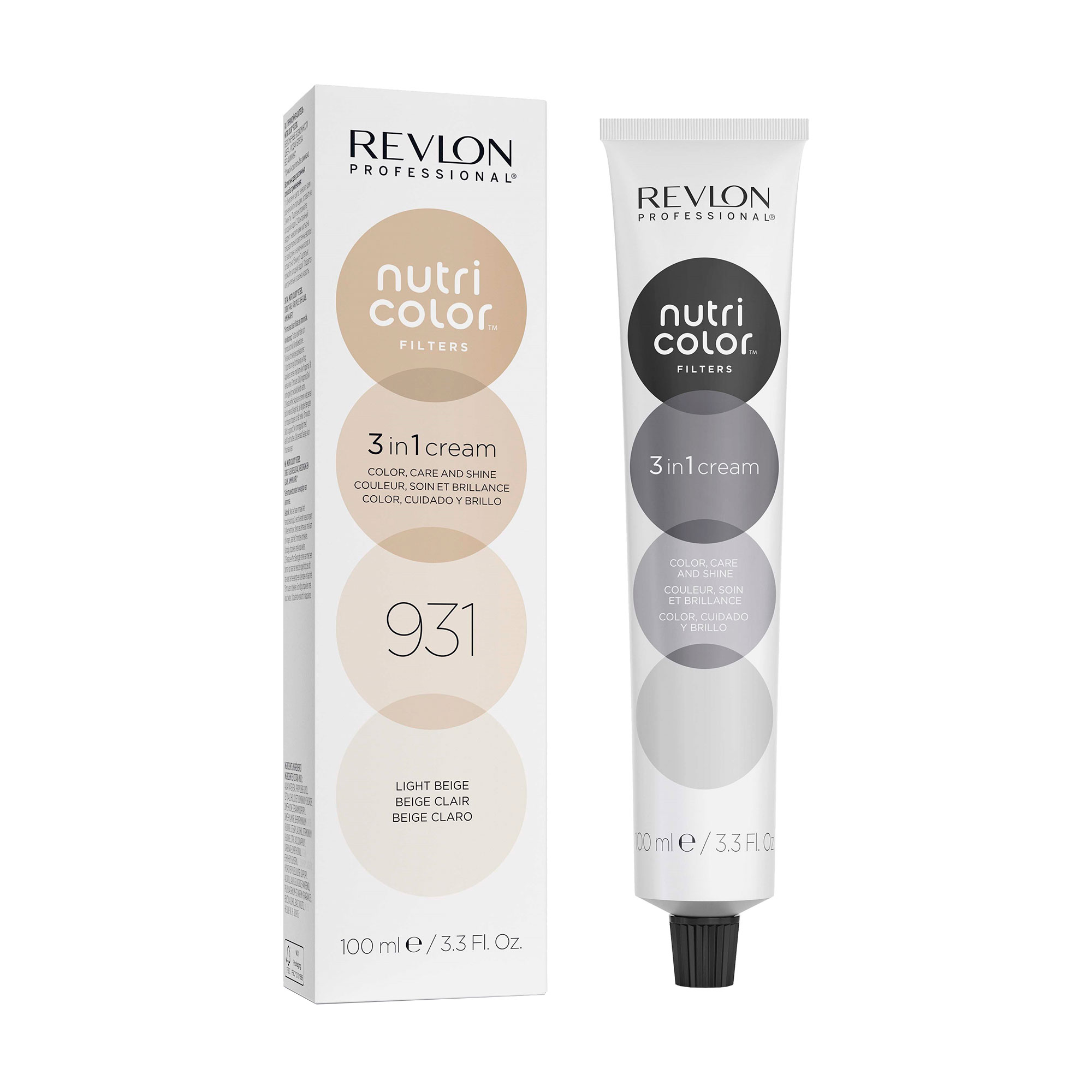 

Тонувальний крем-бальзам для волосся Revlon Professional Nutri Color Filters Toning 931 Light Beige, 100 мл
