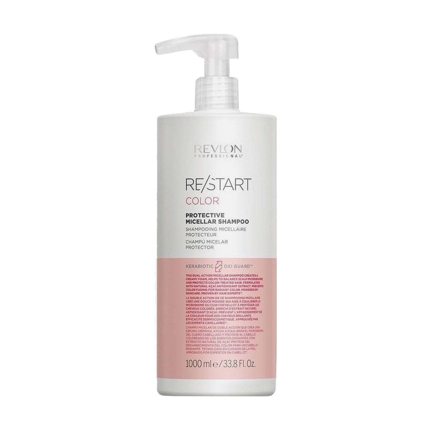 

Шампунь Revlon Professional Restart Protective Micellar Shampoo для фарбованого волосся, 1 л