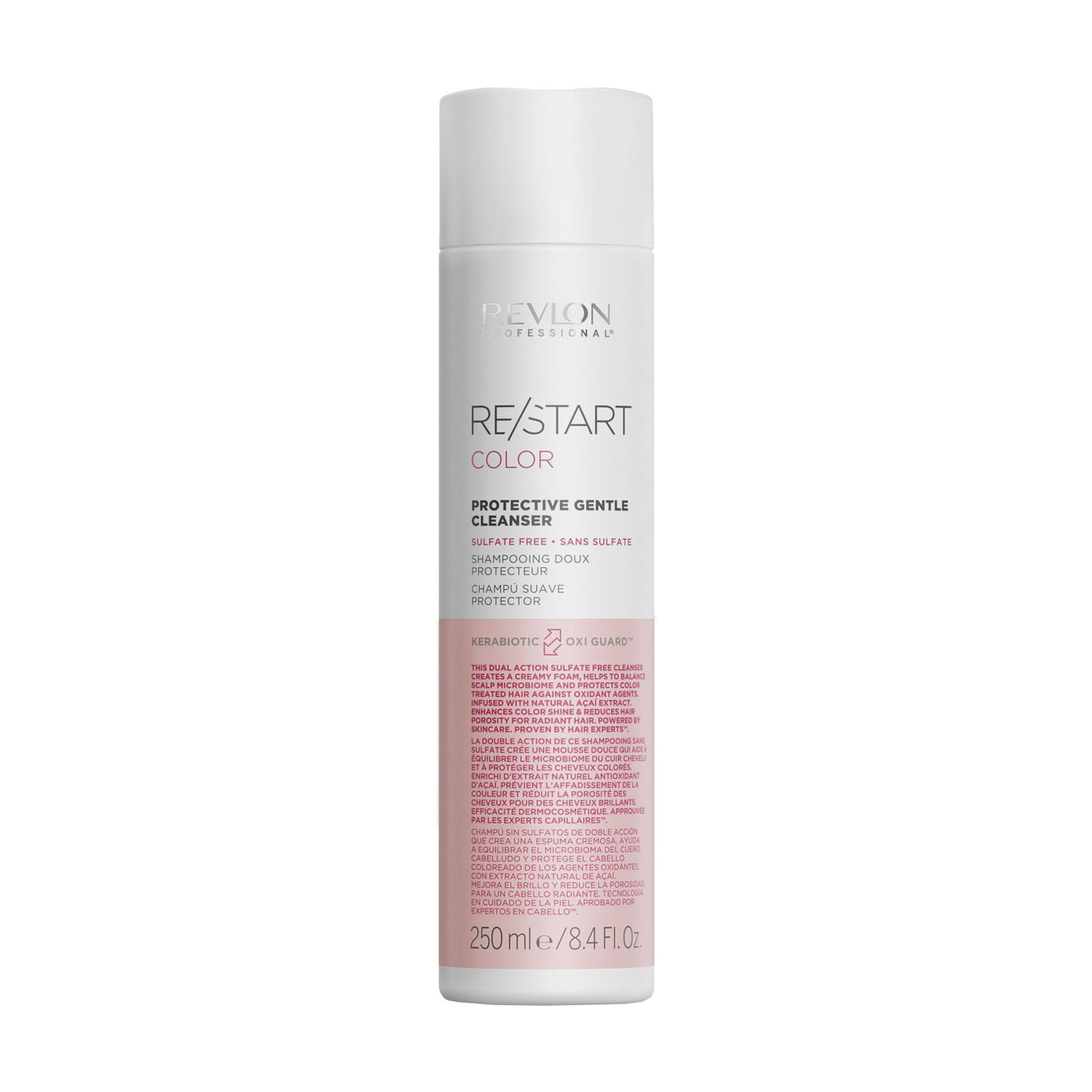 

Безсульфатний шампунь Revlon Professional Restart Color Protective Gentle Cleanser для фарбованого волосся, 250 мл
