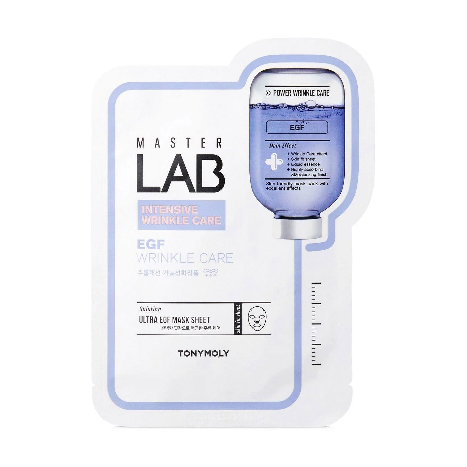 

Тканинна маска для обличчя Tony Moly Master Lab EGF Wrinkle Care Mask Sheet Антивікова, 19 г