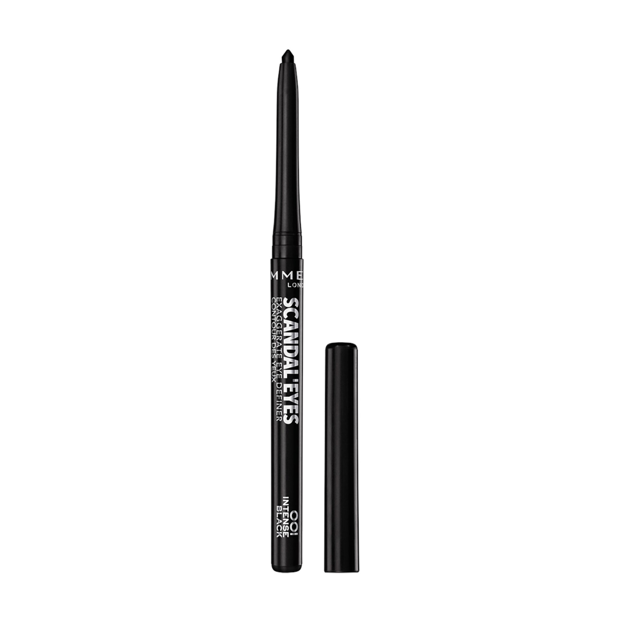 

Олівець для очей Rimmel Scandal'Eyes Exaggerate Eye Definer, 001 Intense Black, 0.35 г