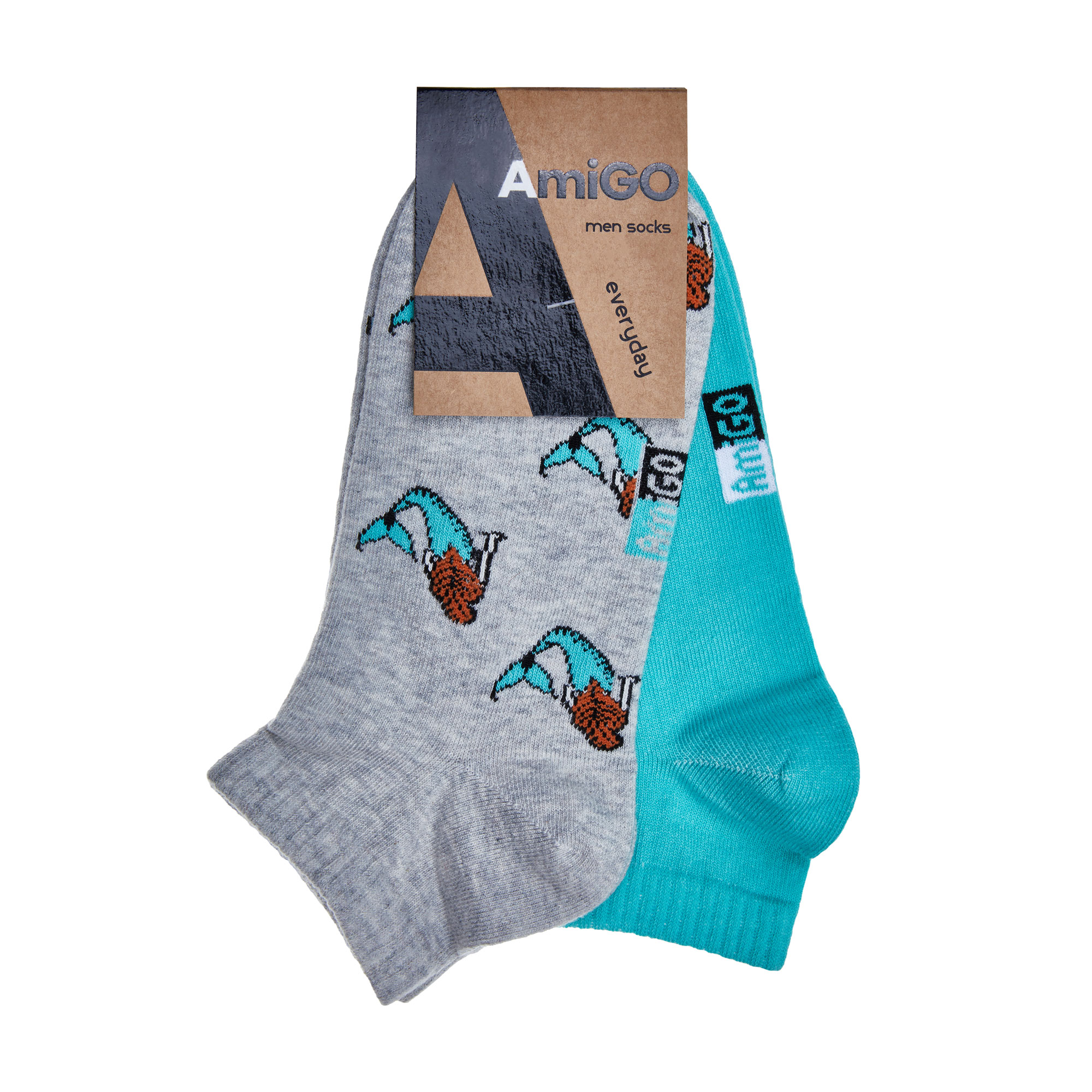 

Набір шкарпеток чоловічих AmiGO з русалкою, розмір 27, 2 шт