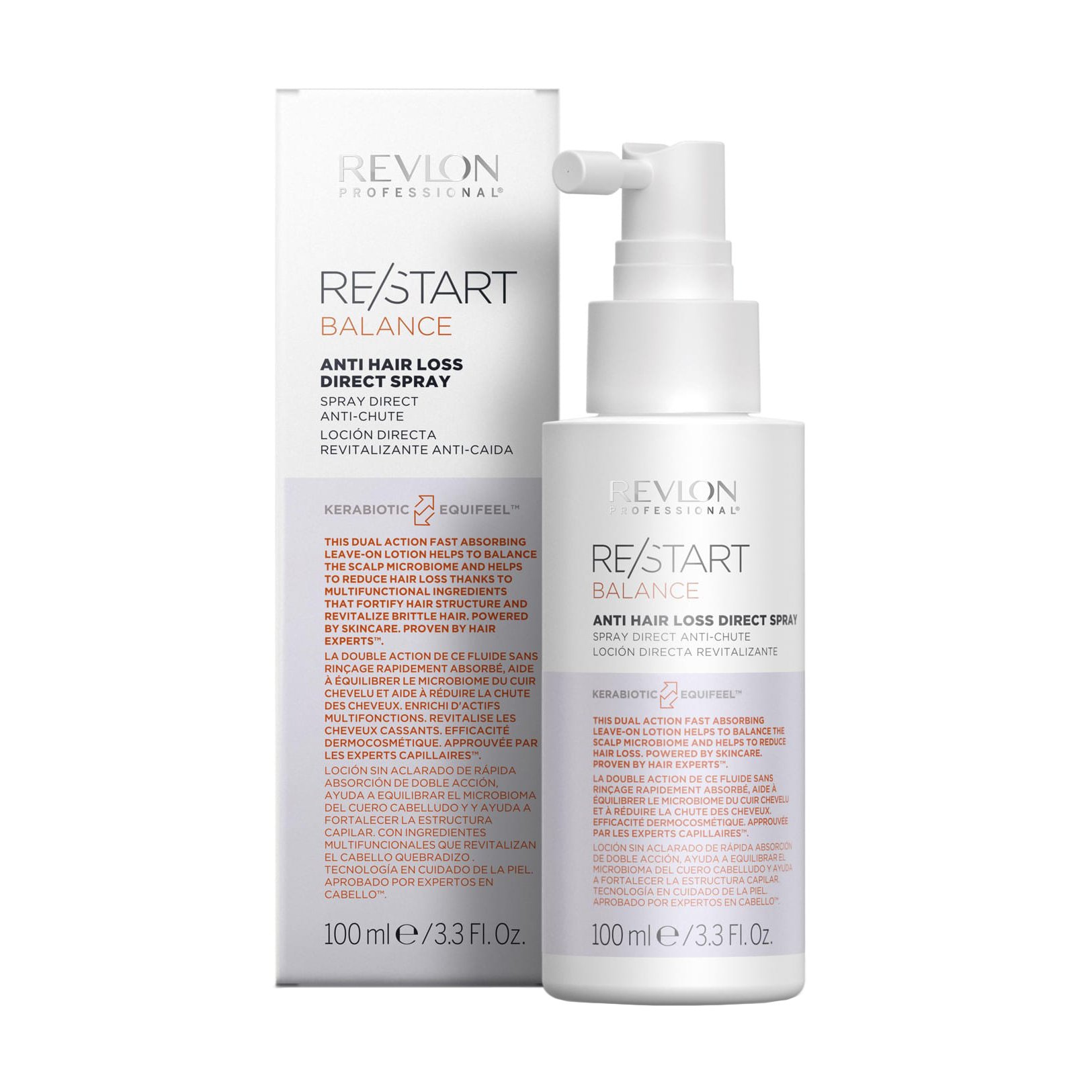 

Спрей проти випадіння волосся Revlon Professional Spray Restart Balance Anti-hair Direct, 100 мл