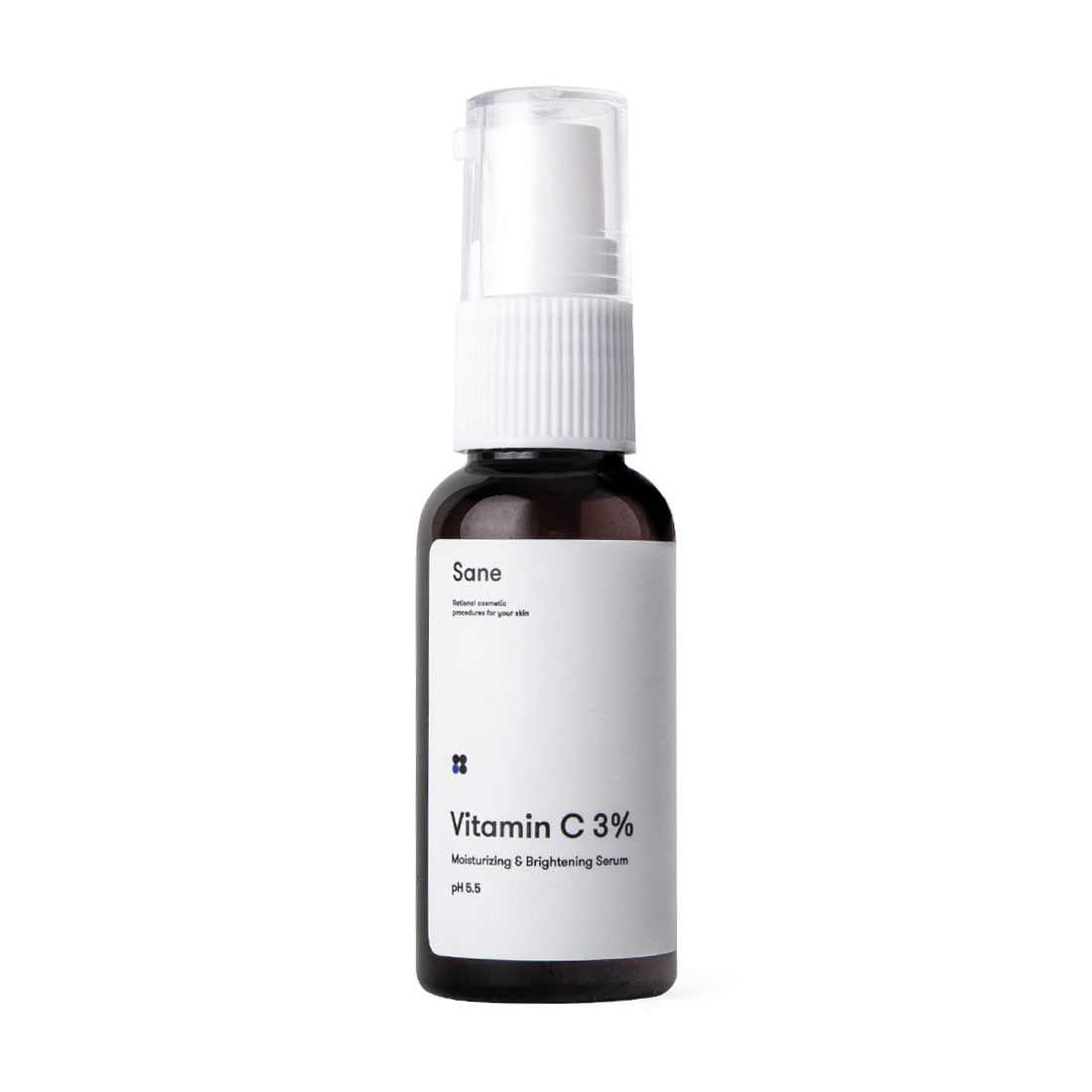 

Сироватка для обличчя з вітаміном С 3% Sane Vitamin C 3% Moisturizing & Brightening Serum, 30 мл