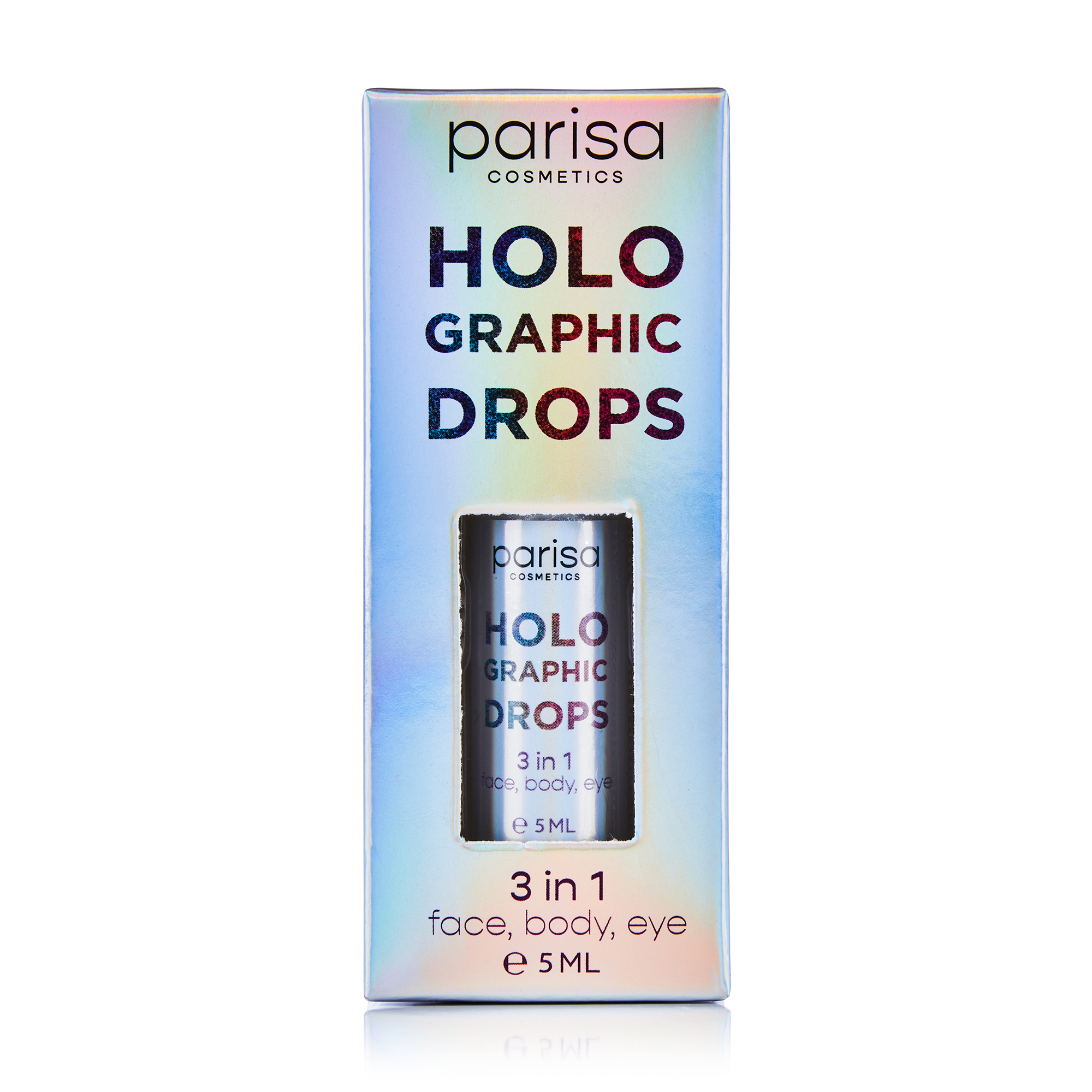 

Голографічні краплі Parisa Cosmetics Holographic Drops HD-01, 5 мл