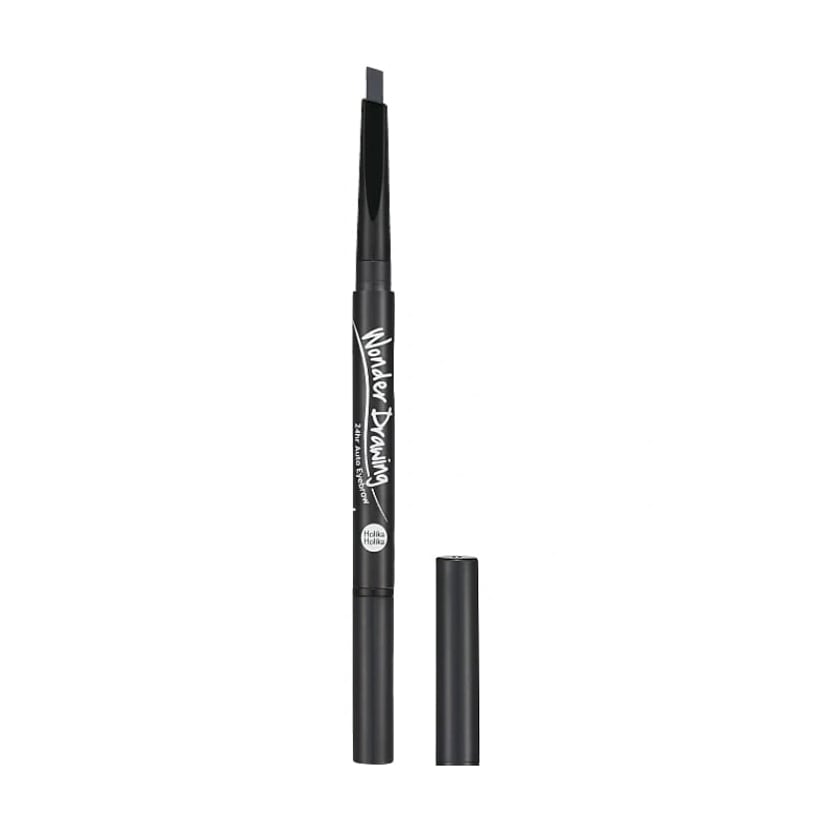 

Олівець для брів зі щіточкою Holika Holika Wonder Drawing 24hr Auto Eyebrow, 01 Grey Black, 0.05 г