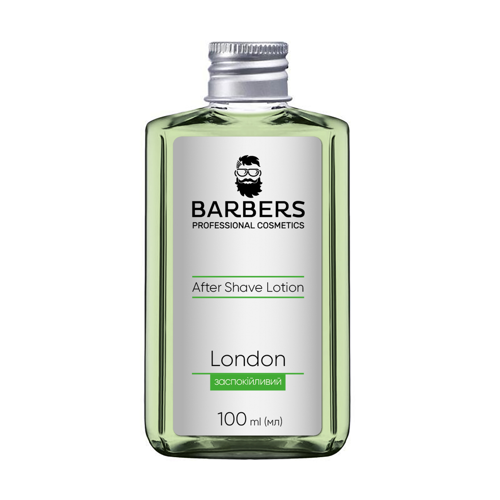 

Чоловічий заспокійливий лосьйон після гоління Barbers London After Shave Lotion, 100 мл