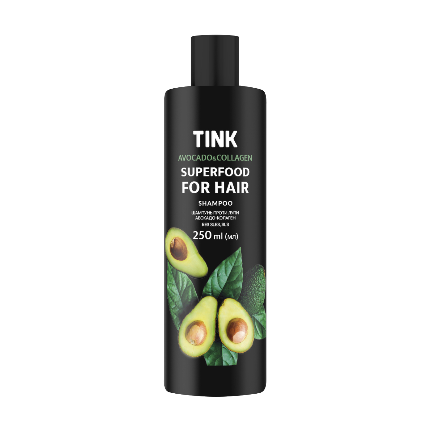 

Шампунь Tink SuperFood For Hair Avocado & Collagen Shampoo Авокадо та колаген, проти лупи, 250 мл