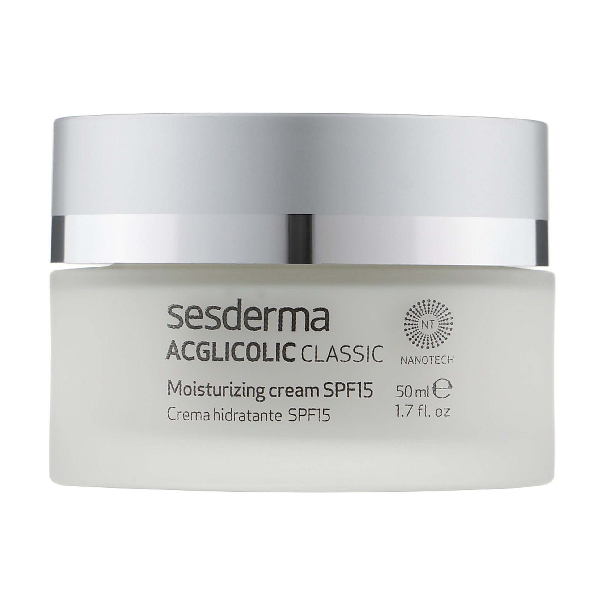 

Зволожувальний крем для обличчя Sesderma Acglicolic Classic Moisturizing Cream SPF 15 для сухої шкіри, 50 мл