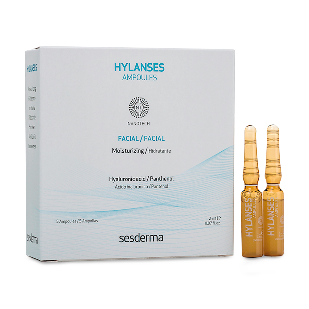 

Зволожувальна сироватка в ампулах Sesderma Hylanses Facial Moisturizing Ampoules з гіалуроновою кислотою, 5*2 мл