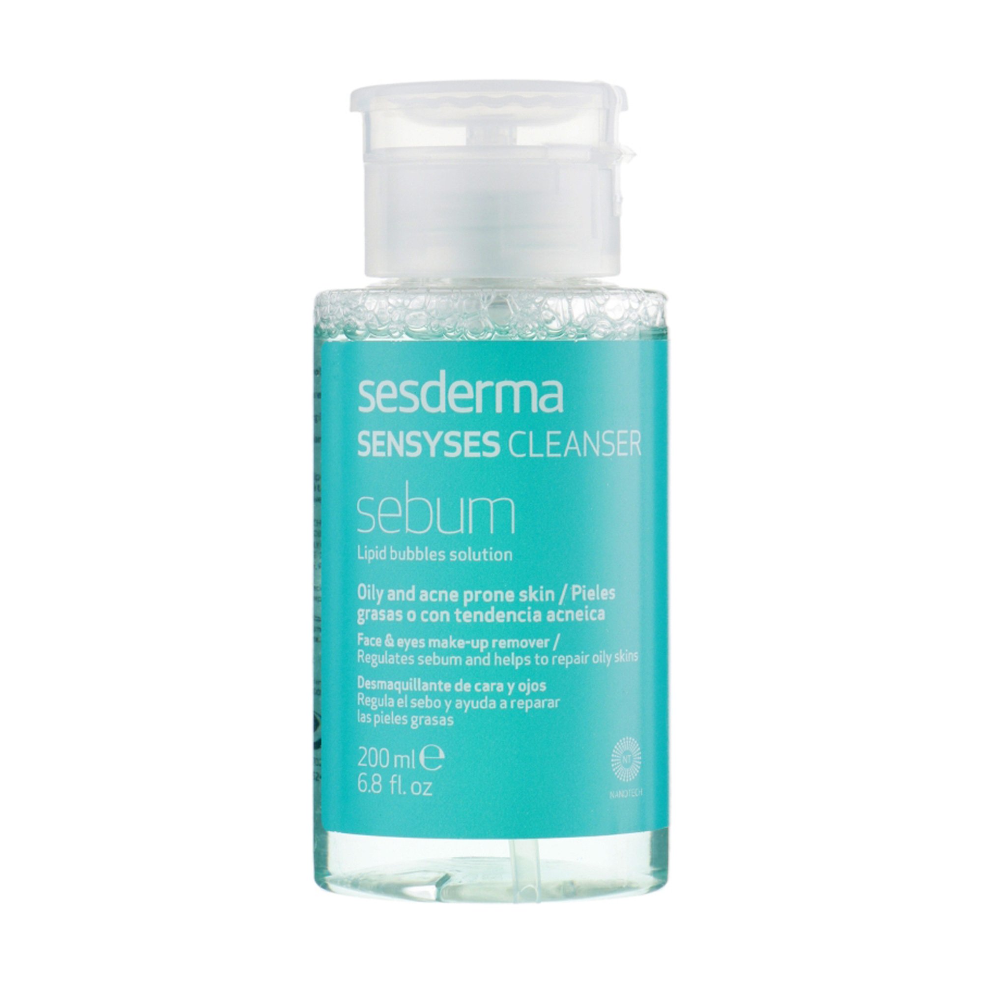 

Лосьйон для очищення шкіри обличчя Sesderma Sensyses Cleanser Sebum для жирної та схильної до акне шкіри, 200 мл