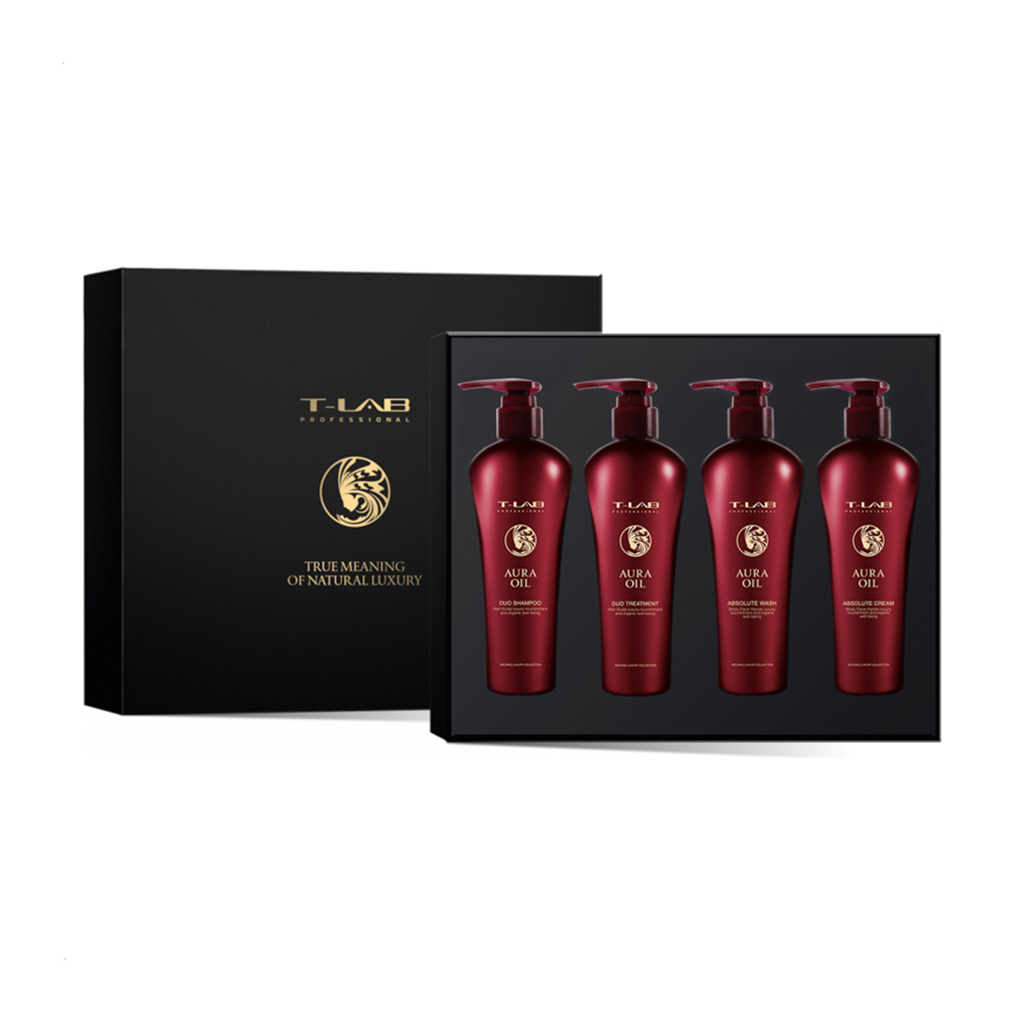 

Уцінка! Набір для волосся та тіла T-LAB Professional Aura Oil Inspired, 4 предмети