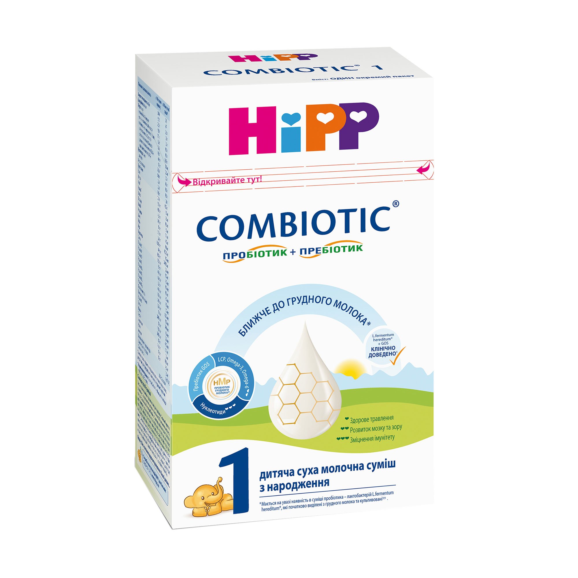 

Дитяча суха молочна суміш HiPP Combiotiс 1 початкова, з народження, 500 г