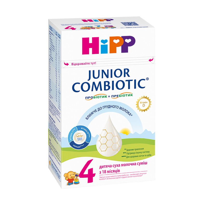 

Дитяча суха молочна суміш HiPP Combiotiс 4 Junior, від 1.5 року, 500 г