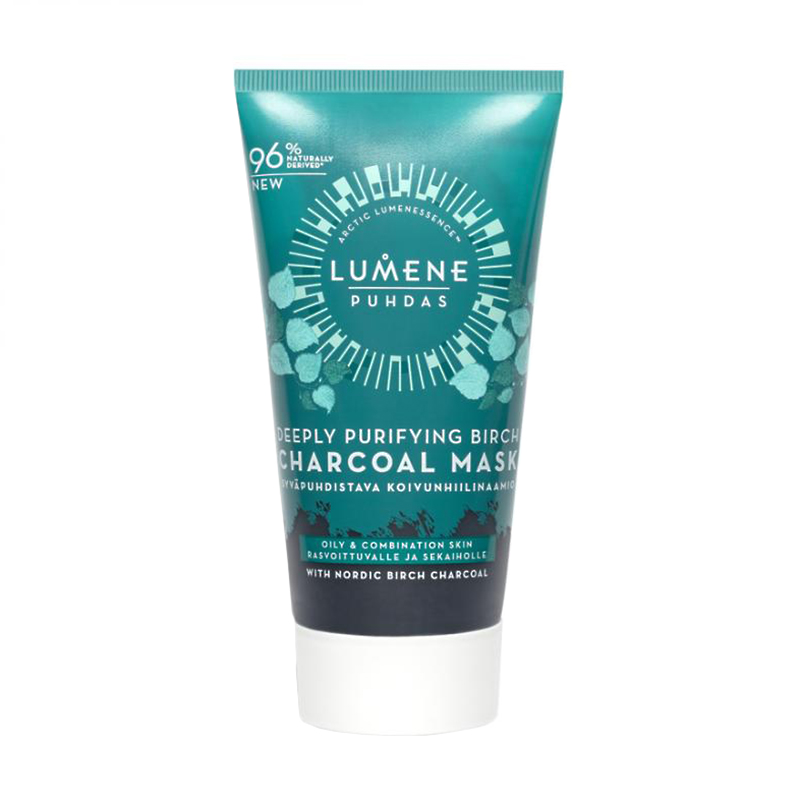 

Маска для обличчя з березовим вугіллям Lumene Puhdas Deeply Purifying Birch Charcoal Mask для глибоко очищення жирної та комбінованої шкіри, 75 мл