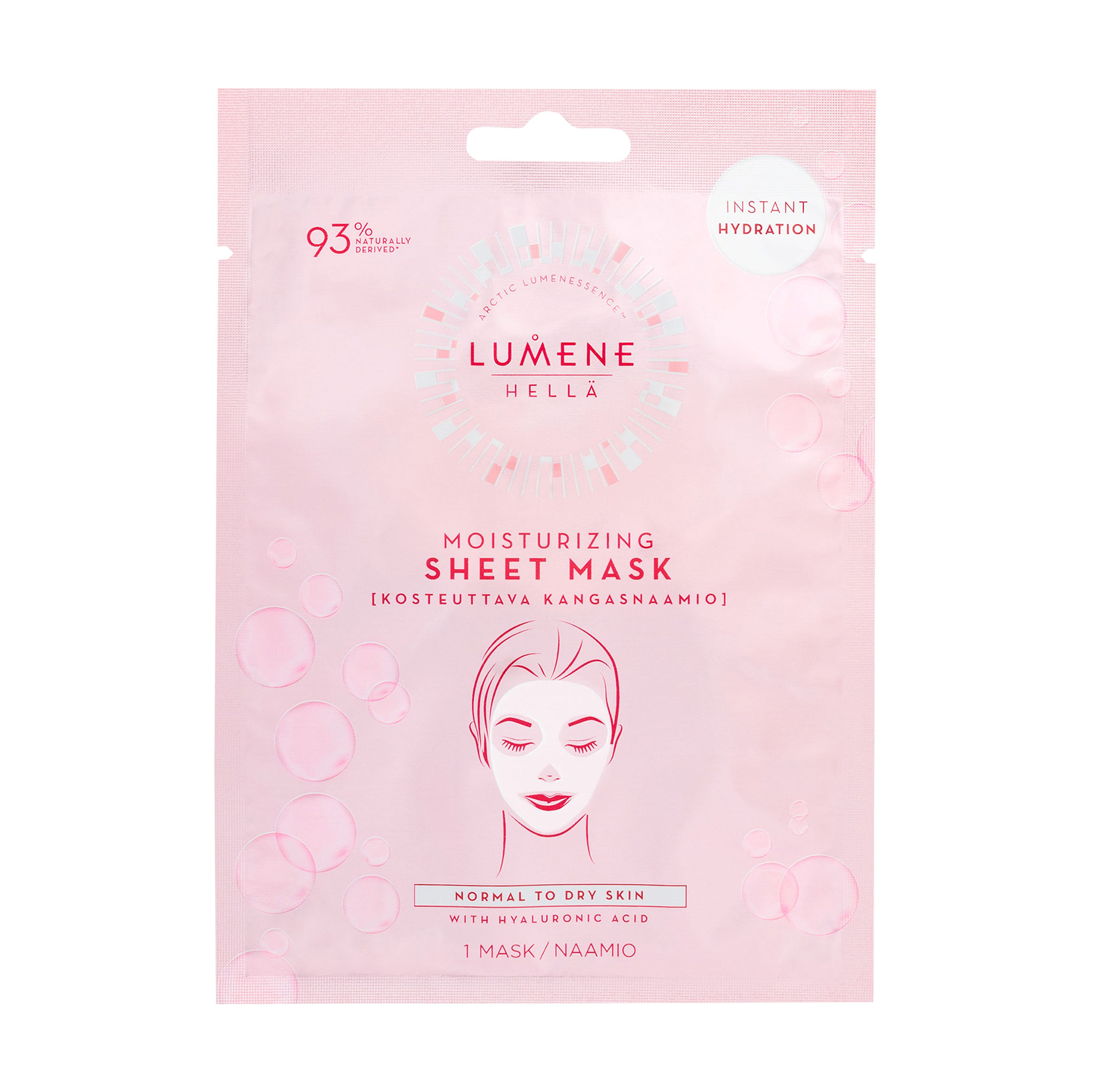 

Зволожувальна тканинна маска для обличчя Lumene Hella Moisturizing Sheet Mask, 1 шт