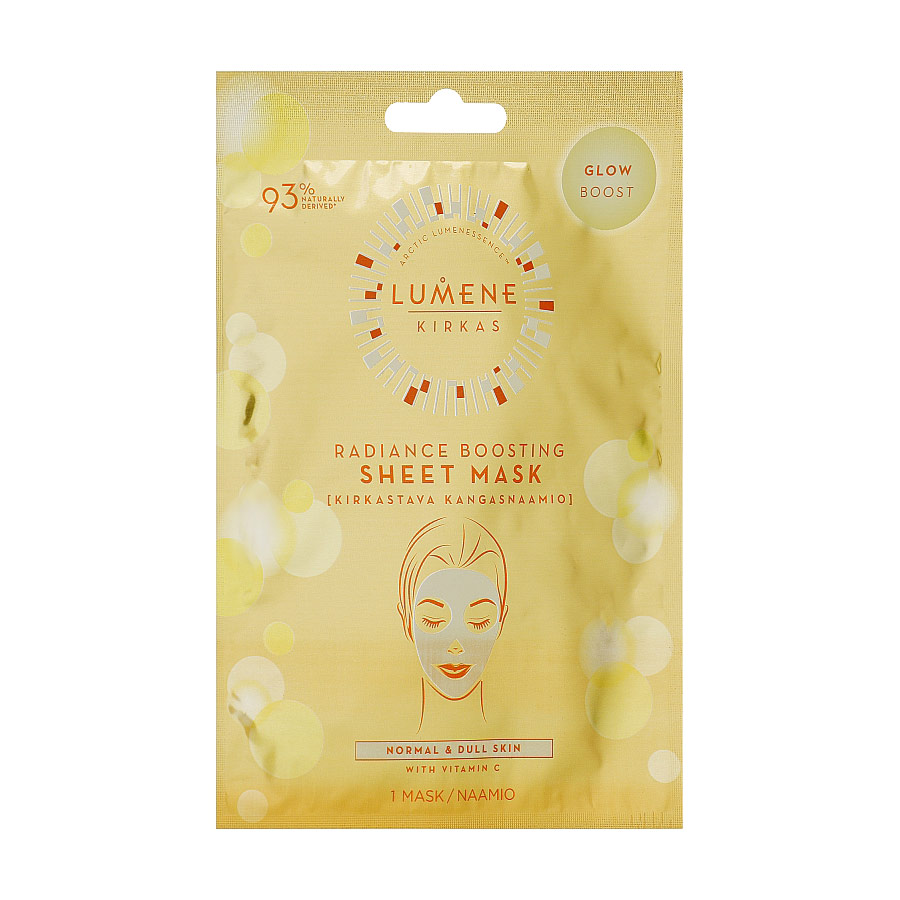 

Уцінка! Тканинна маска-сяяння для обличчя Lumene Kirkas Radiance Boosting Sheet Mask, 1 шт