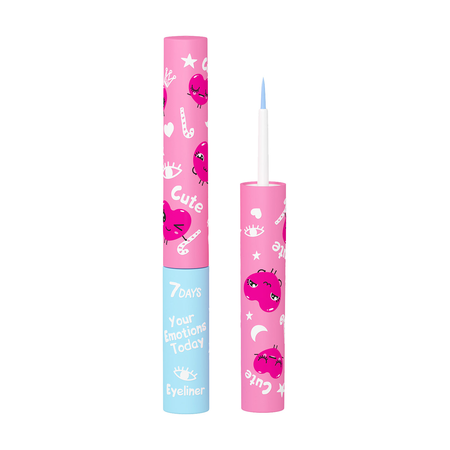 

Рідка підводка для очей 7 Days Cute Your Emotions Today, 205 Blue Sky, 4.8 мл