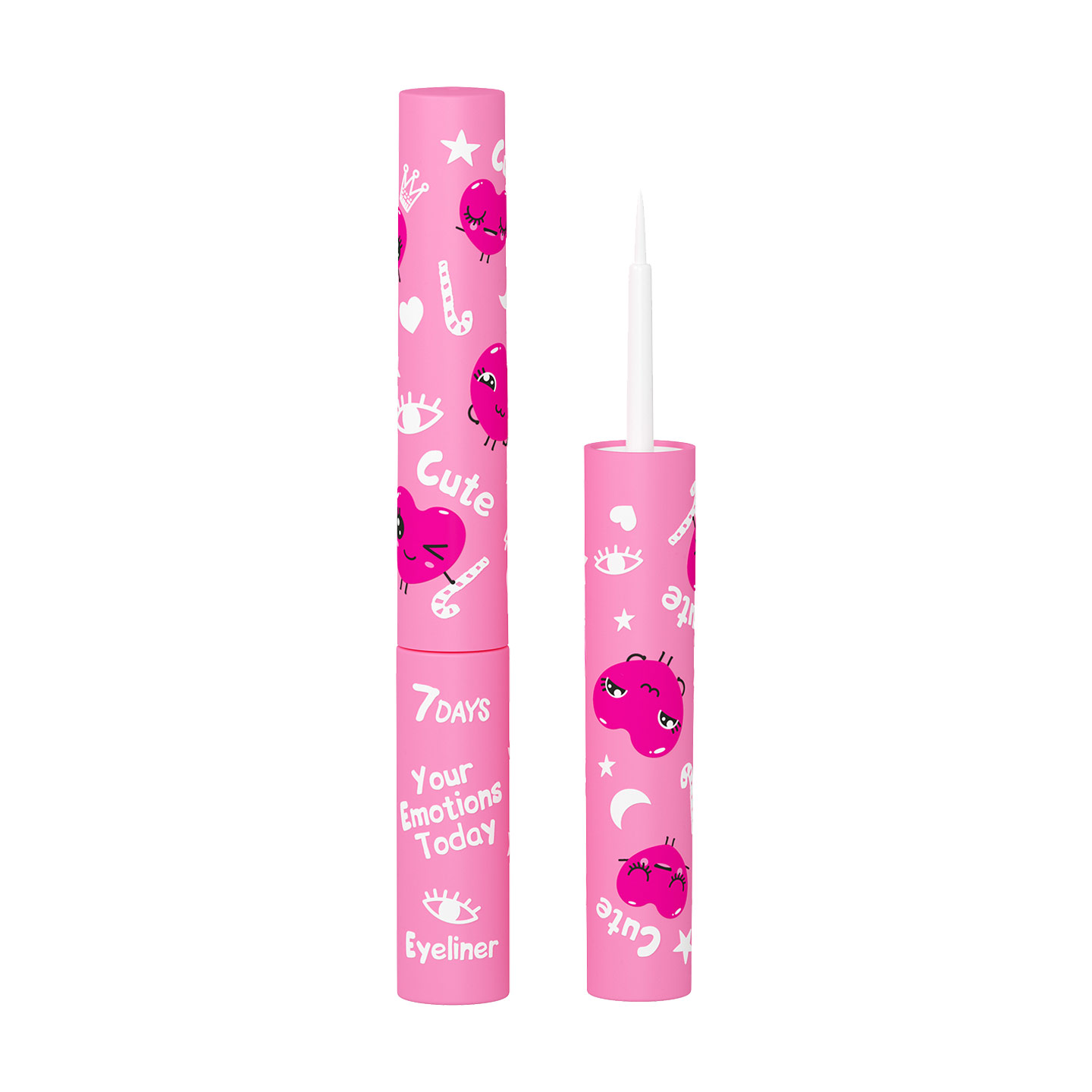 

Рідка підводка для очей 7 Days Cute Your Emotions Today, 207 White Cloud, 4.8 мл