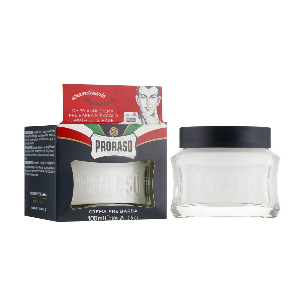 

Уцінка! Крем перед голінням Proraso Pre-Shave Cream Protective з алое та вітаміном Е, 100 мл