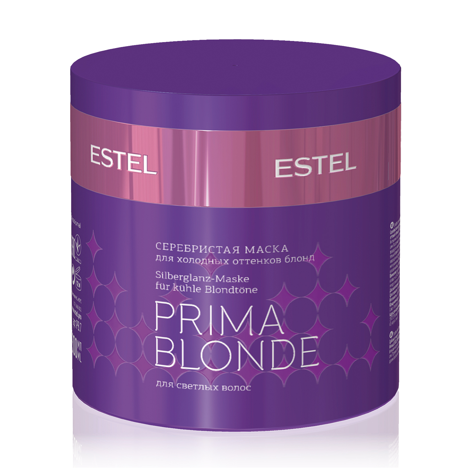 

Срібляста маска для холодних відтінків блонд Estel Professional Prima Blonde Mask, 300 мл