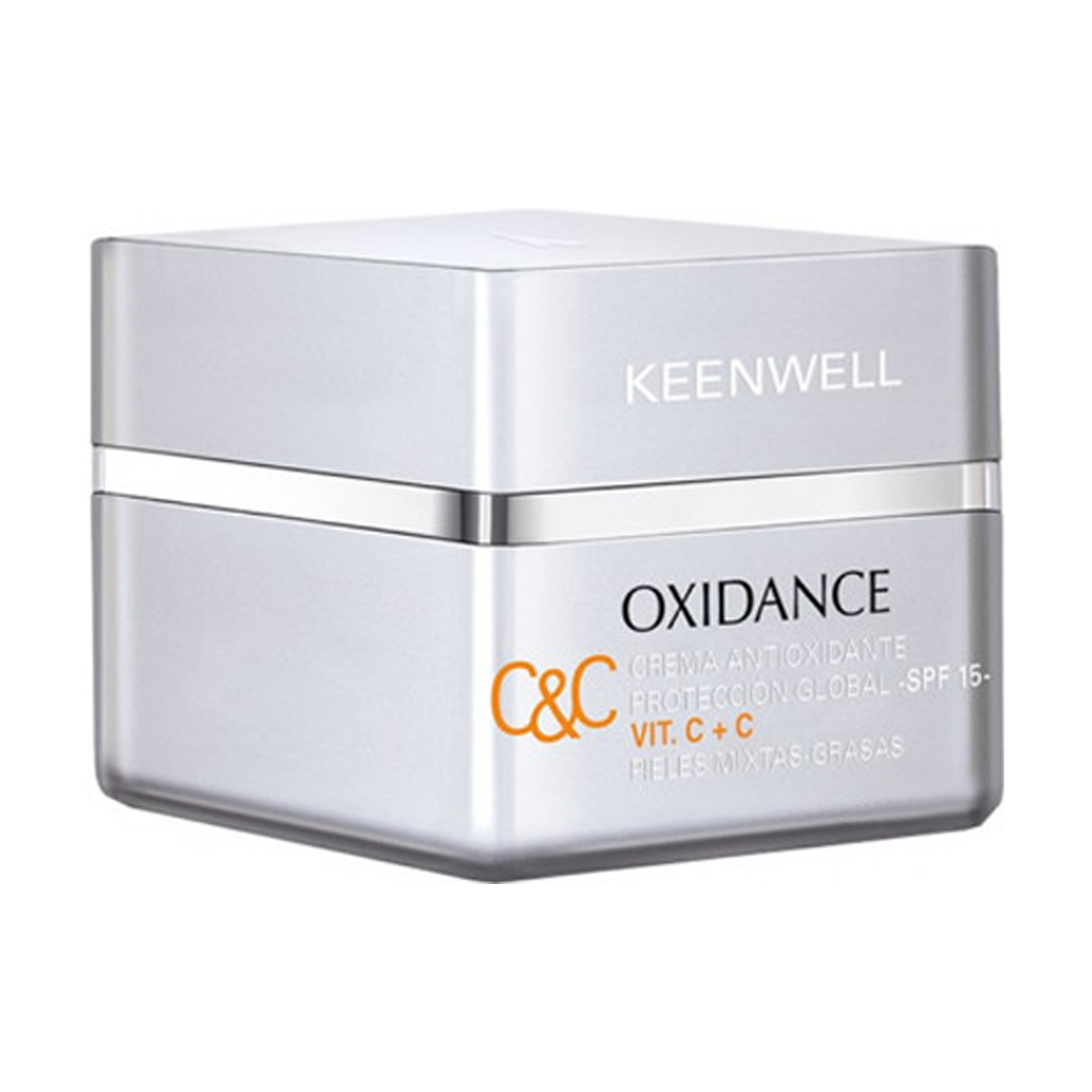 

Денний омолоджувальний мультизахисний крем для обличчя Keenwell Oxidance Antioxidante Proteccion Global SPF 15 з вітамінами C + C, 50 мл