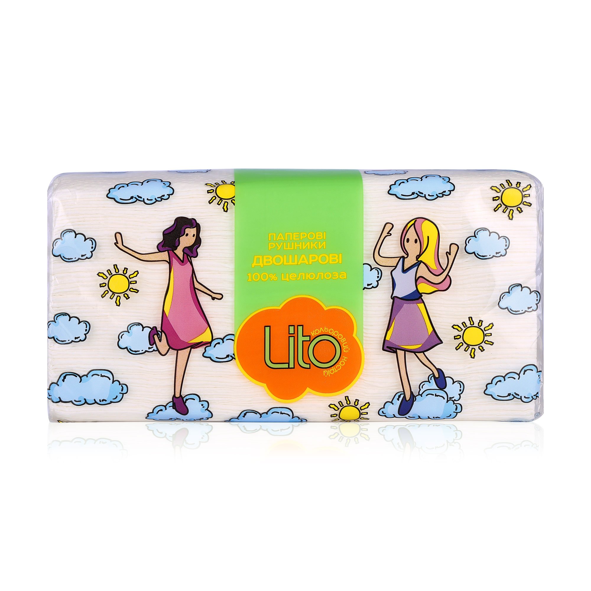 

Рушники паперові Lito 130 листів, 2 шари, 1 шт