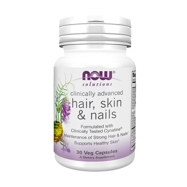

Комплекс Волосся, шкіра та нігті NOW Foods Сlinical Hair, Skin & Nails, 30 капсул