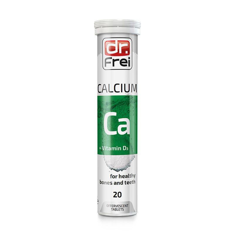 

Кальцій та вітамін Д3 Dr. Frei Calcium With Vitamin D3, 20 шипучих таблеток