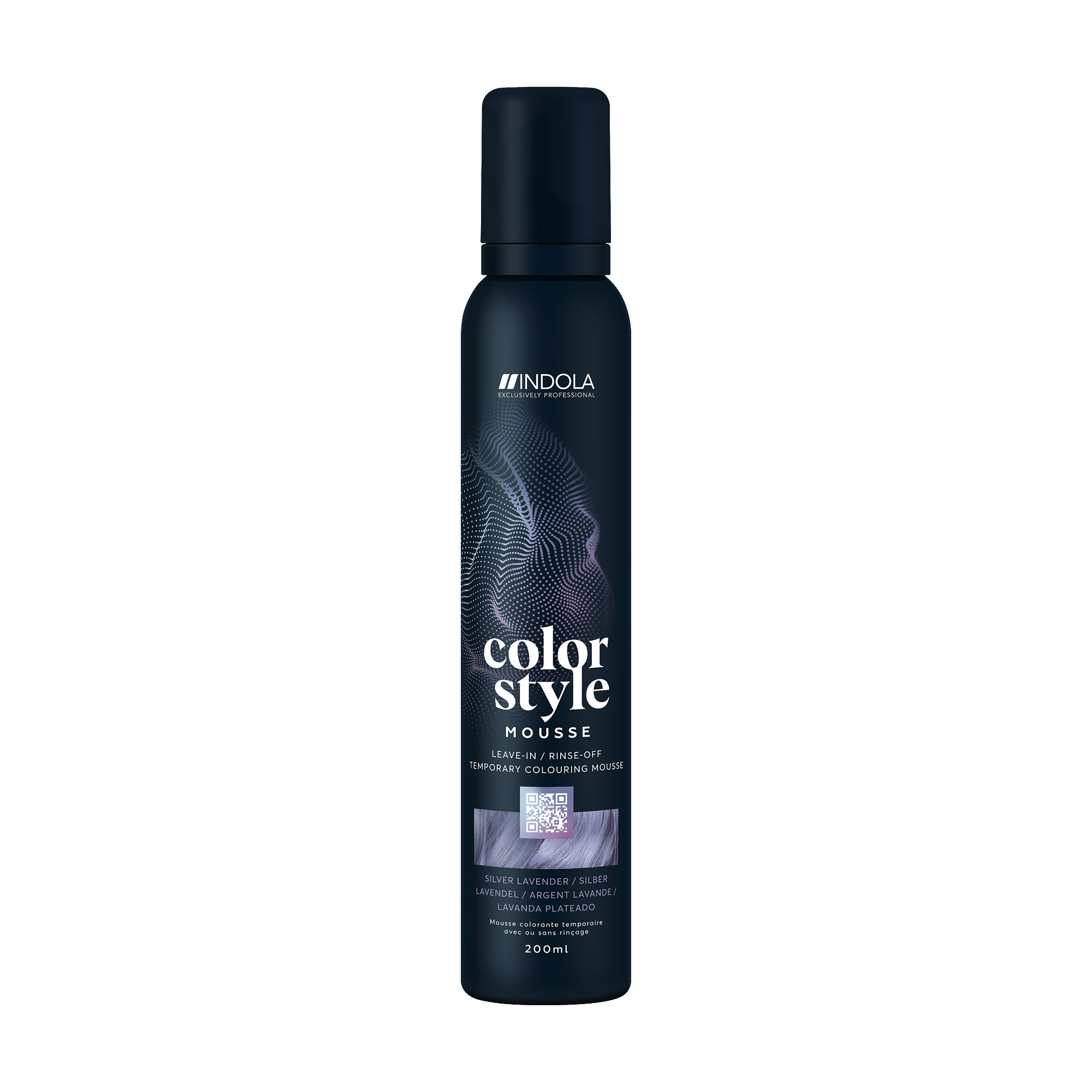 

Уцінка! Відтіночний мус для укладання волосся Indola Color Style Silver Lavender, 200 мл