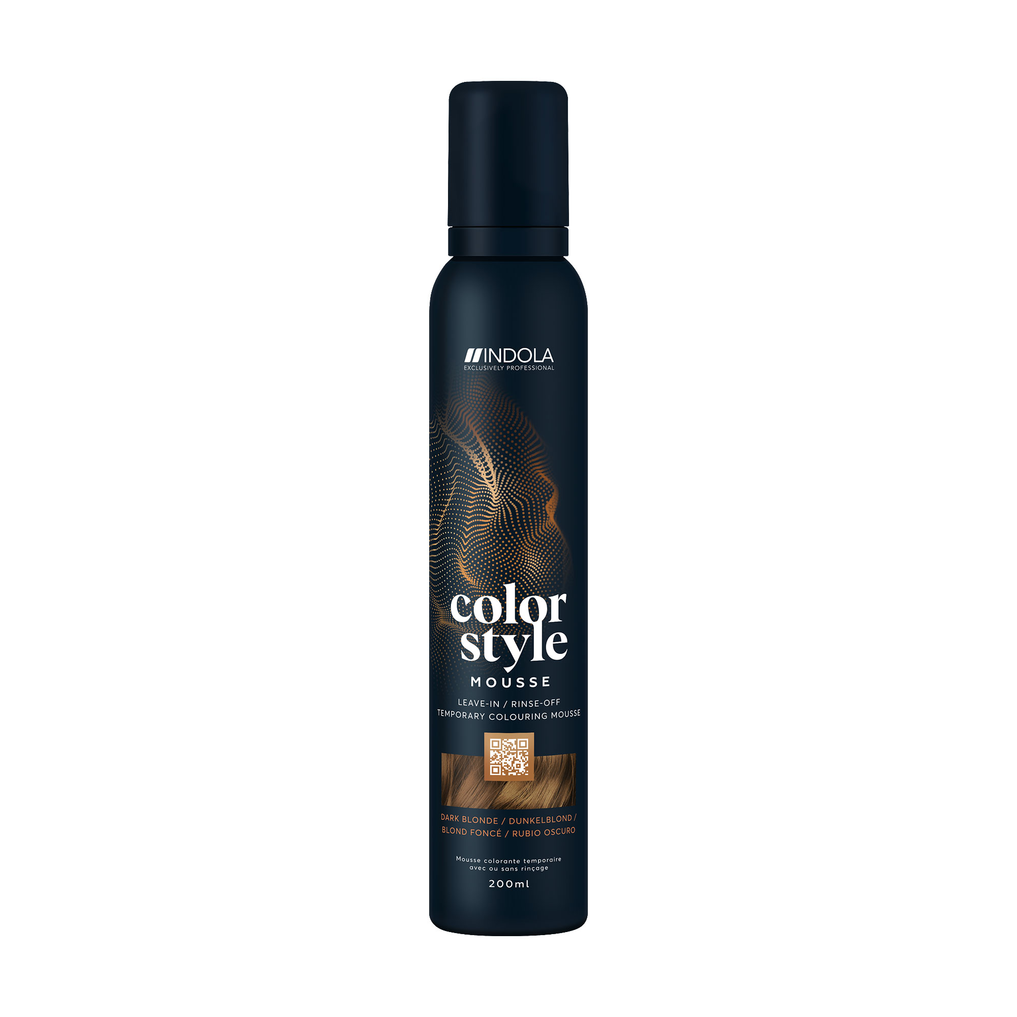 

Уцінка! Відтіночний мус для укладання волосся Indola Color Style Dark Blonde, 200 мл