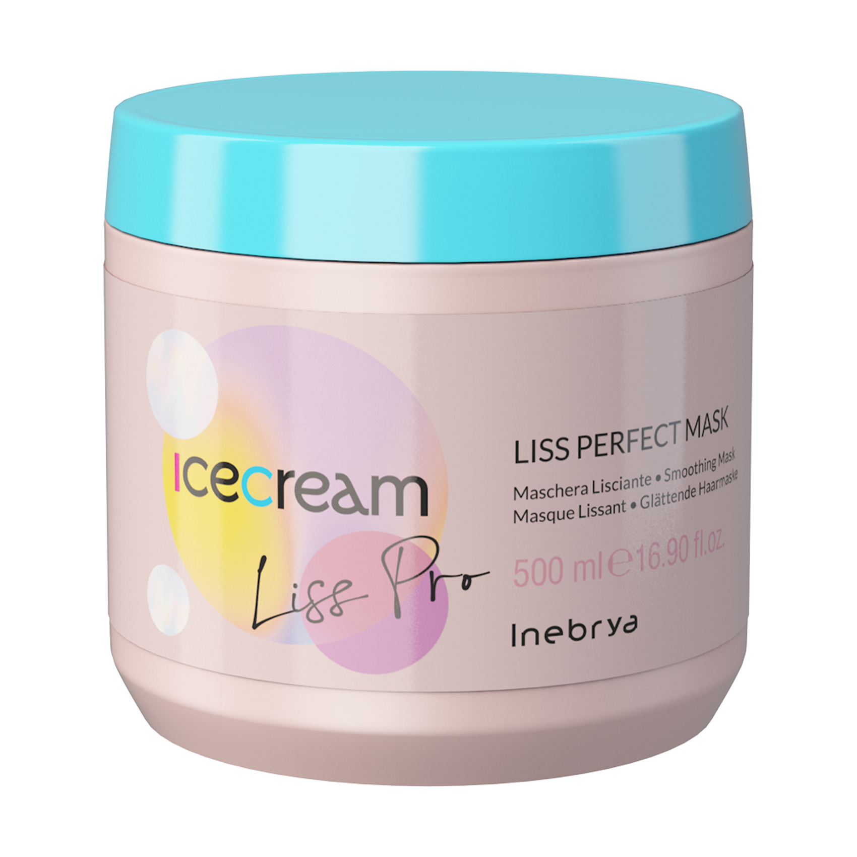 

Маска Inebrya Ice Cream Liss-Pro Liss Perfect Mask для жорсткого та неслухняного волосся, 500 мл