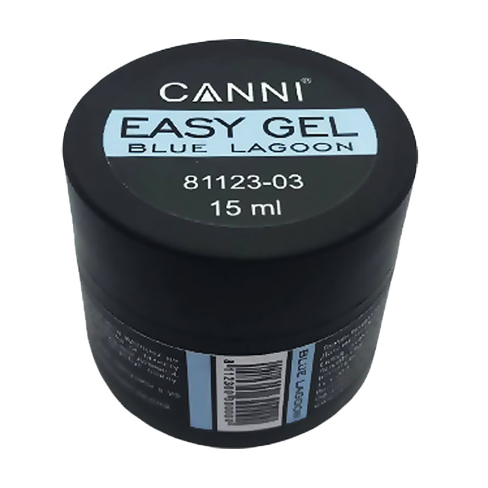 

Уцінка! Гель для нарощування і зміцнення нігтів Canni Easy gel 03 Blue Lagoon, 15 мл
