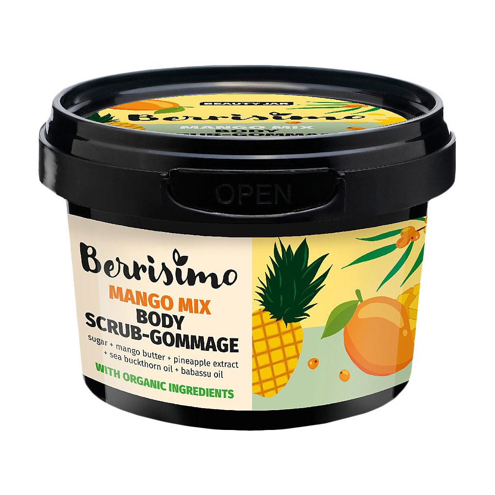 

Скраб-гомаж для тіла Beauty Jar Berrisimo Mango Mix, 280 г