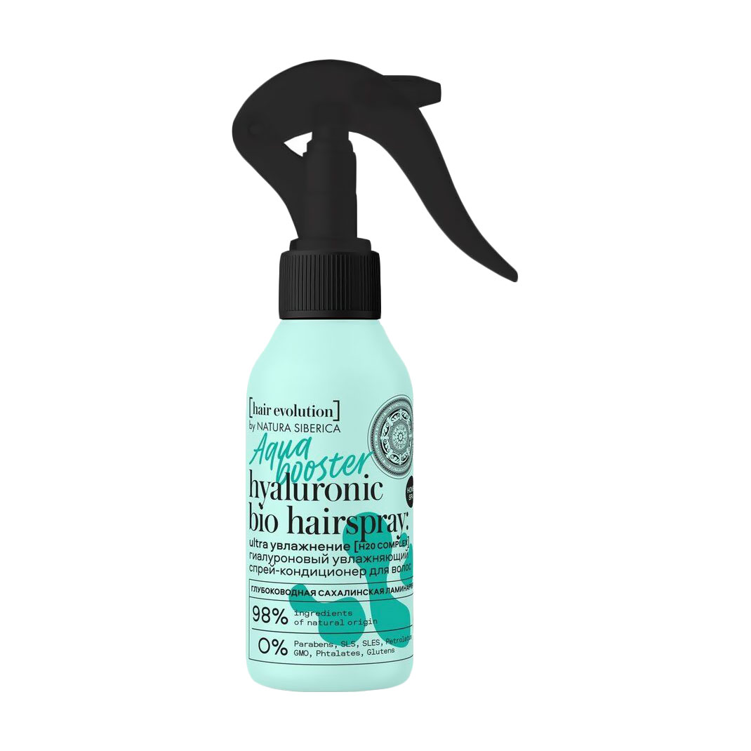 

Гіалуроновий зволожувальний спрей-кондиціонер для волосся Natura Siberica Hair Evolution Aqua Booster, 120 мл