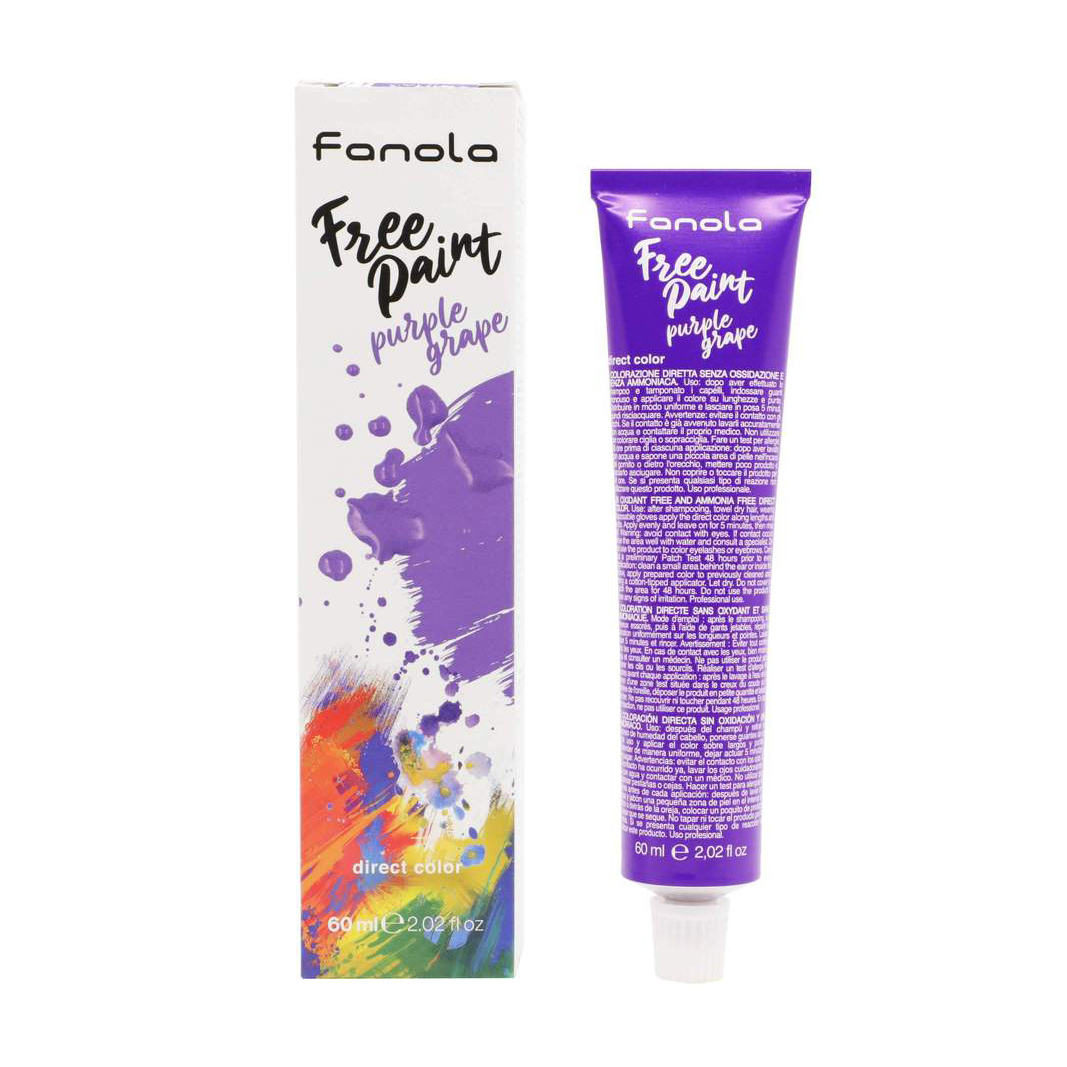 

Безаміачна крем-фарба для волосся Fanola Free Paint Direct Color Purple Grape, 60 мл