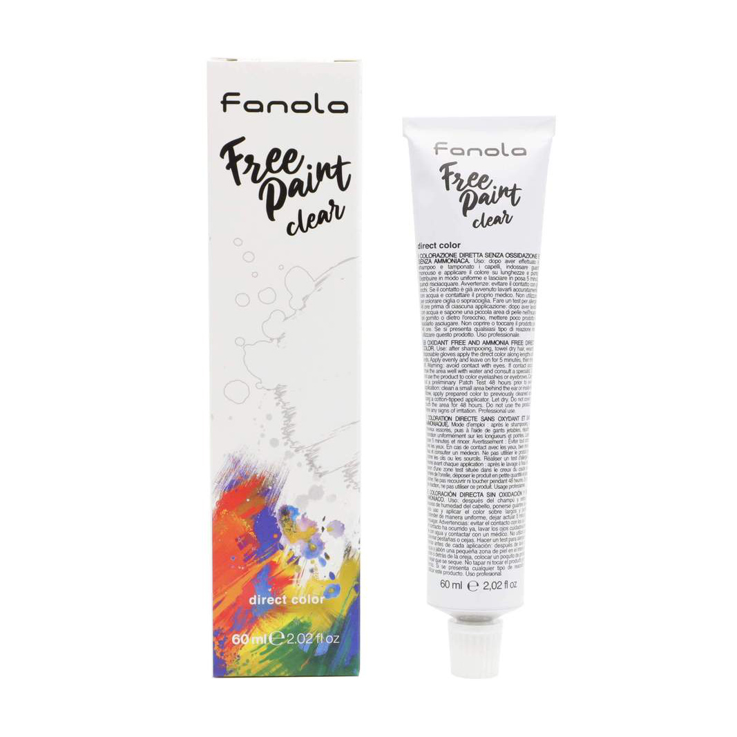 

Уцінка! Безаміачна крем-фарба для волосся Fanola Free Paint Direct Color Clear, 60 мл
