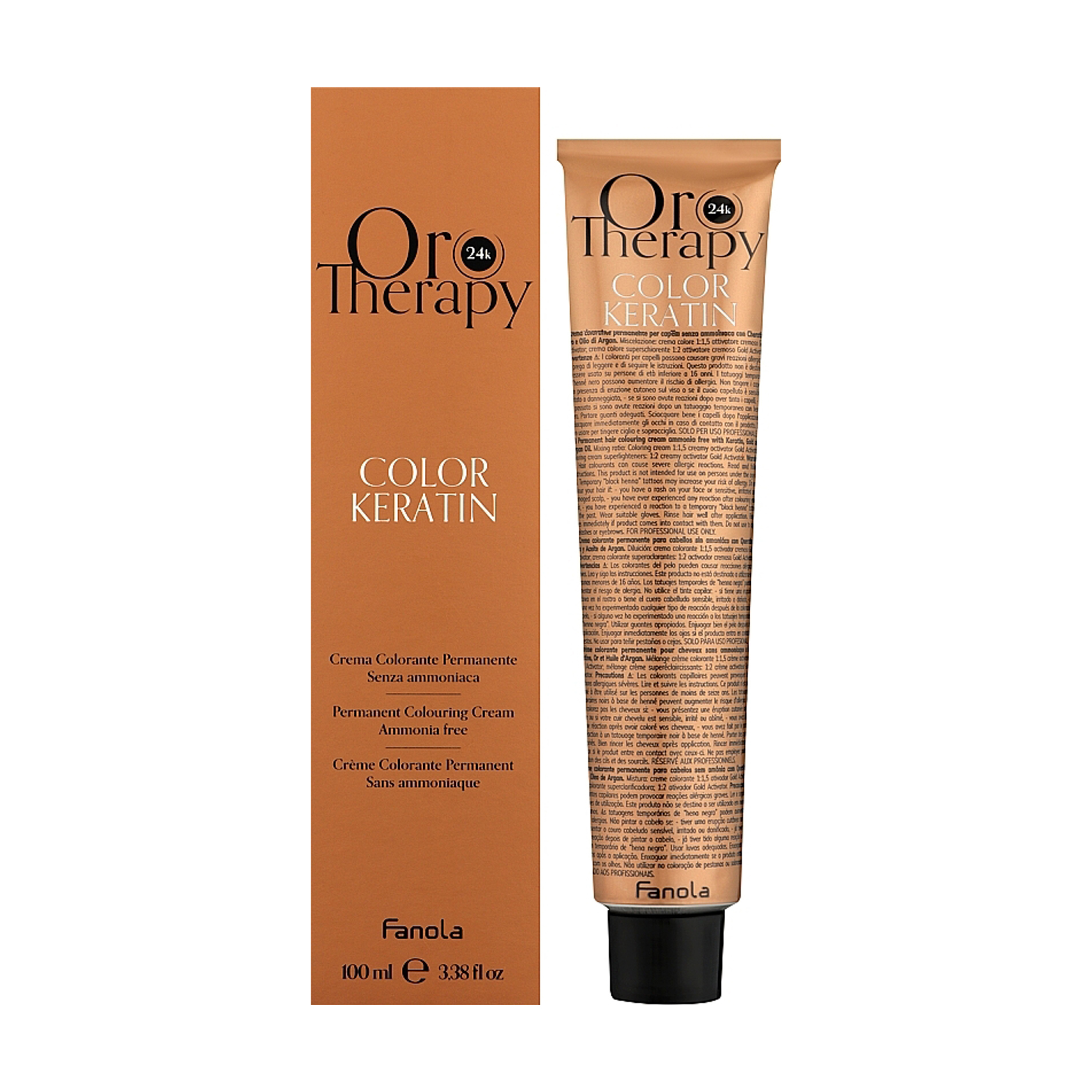 

Уцінка! Безаміачна крем-фарба для волосся Fanola Oro Therapy Color Keratin Oro Puro 5.606 Light Chestnut Warm Red, 100 мл