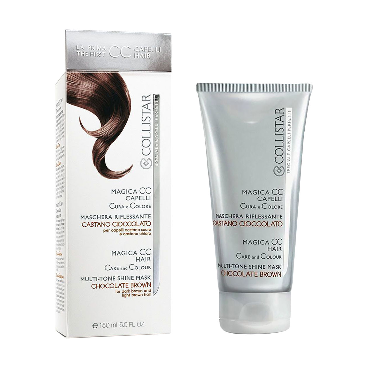 

Тонувальна маска для волосся Collistar Magica CC Hair Care and Colour Multi-Tone Shine Mask, Chocolate Brown, 150 мл