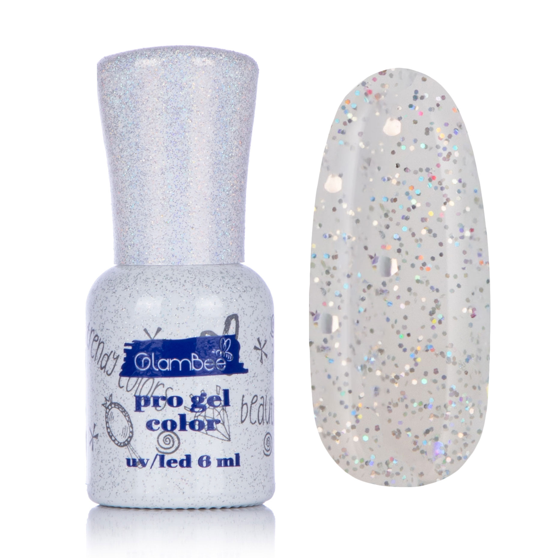 

Гель-лак для нігтів GlamBee ProGel Shimmer 72, 6 мл