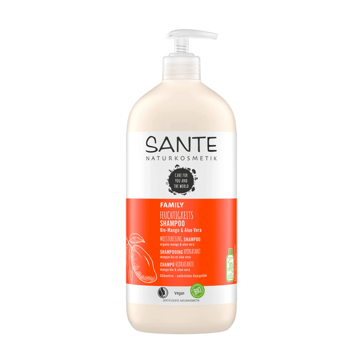 

Зволожувальний біошампунь для всієї родини Sante Family Moisturising Shampoo Манго та алое, 950 мл