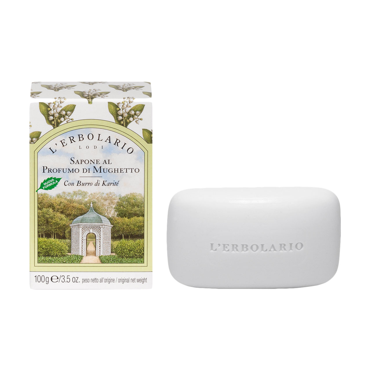 

Уцінка! Ароматизоване мило L'Erbolario Sapone Al Profumo Di Mughetto Конвалія, 100 г